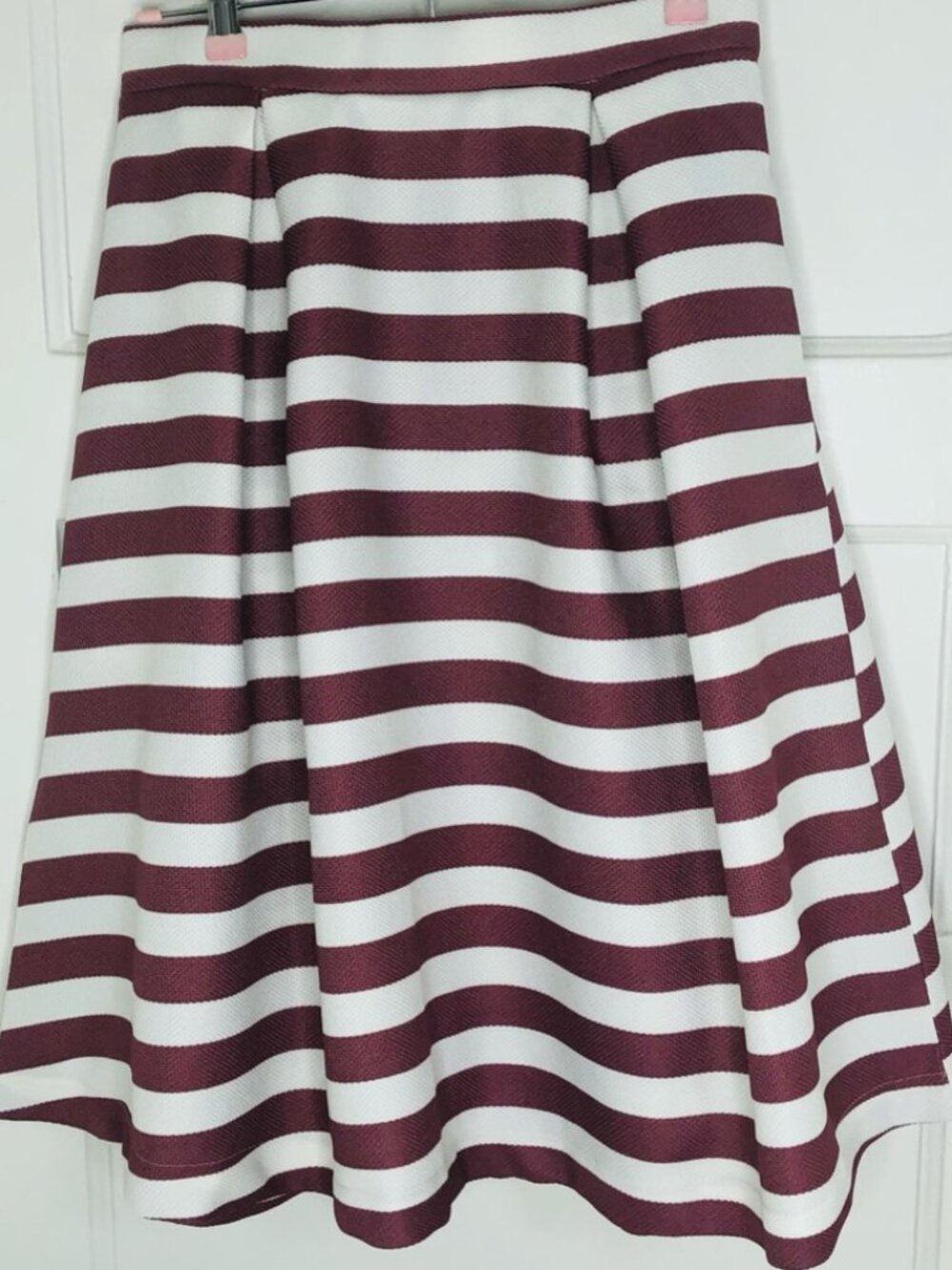 Haute Mondo Women's Striped High-waist Skirt